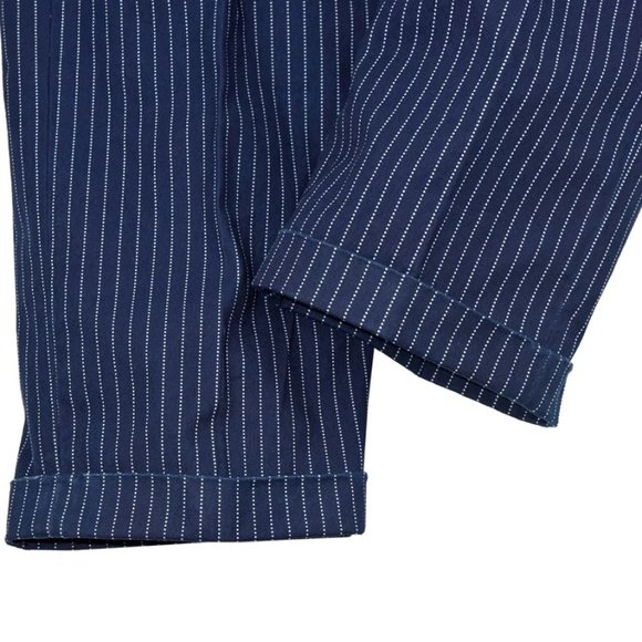 Full Count Indigo Wabash Striped Farmers Trouser - Picture 4 of 4